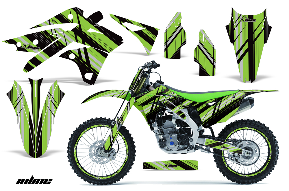 Kawasaki KX250F 2013 Graphics Kit Decal Inline GK NPs